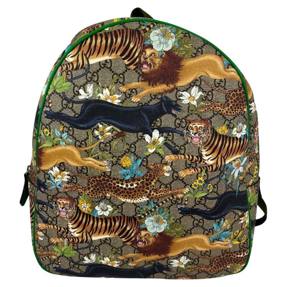 Gucci GG Supreme Feline Childrens Dome Multicolor Backpack
